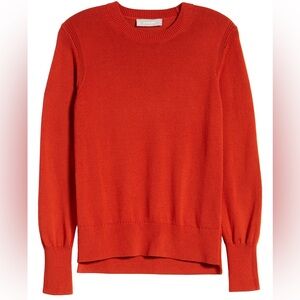 Everlane The Soft Cotton Crew Sweater in Burnt Orange Rooibos Tea | sz XL